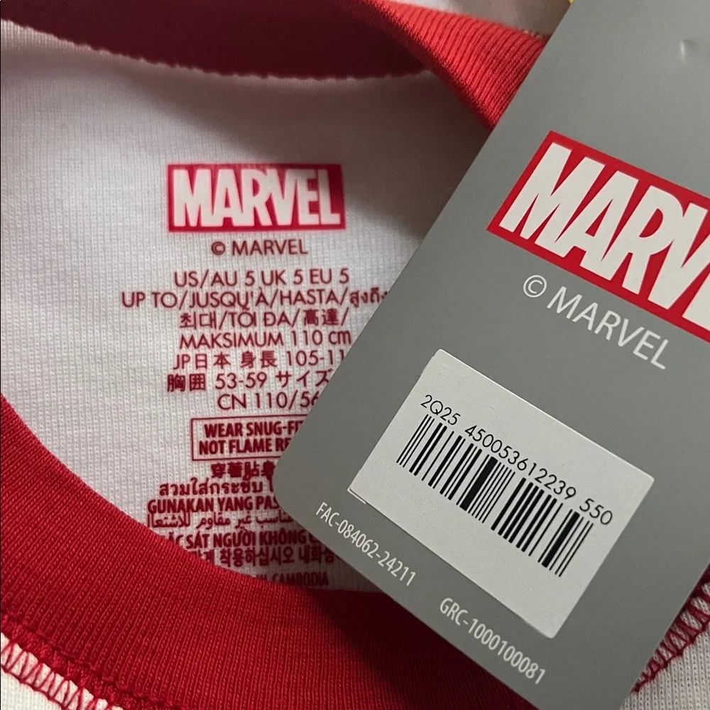 NWT - Captain America Sam Wilson PJ PALS for Kids - Size 5 - Picture 3 of 3